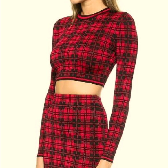 Torn by Ronny Kobo stretch-knit Top and midi skirt - Picture 6 of 10